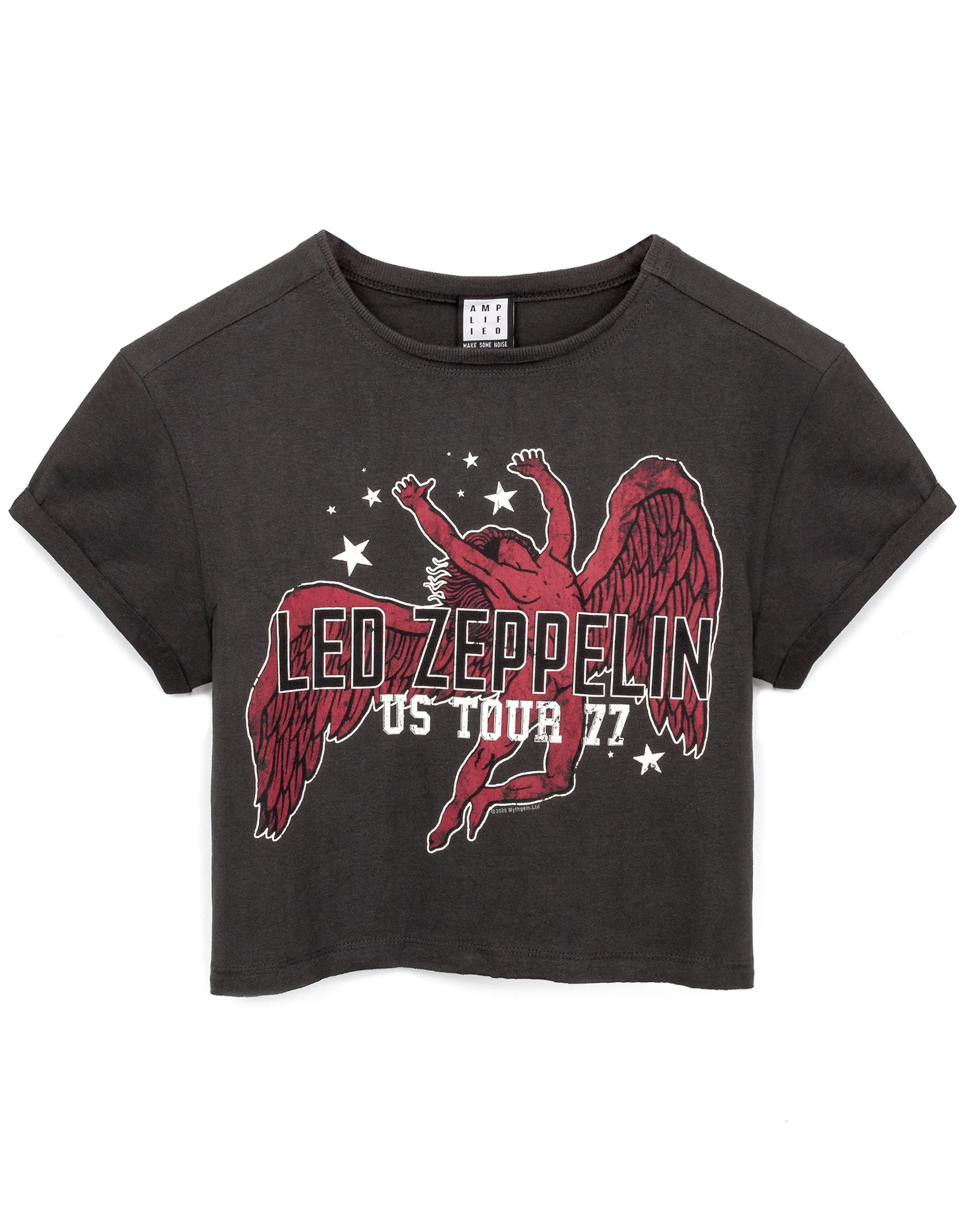 Amplified Led Zeppelin Icarus Tour 77 Women's Cropped T-Shirt