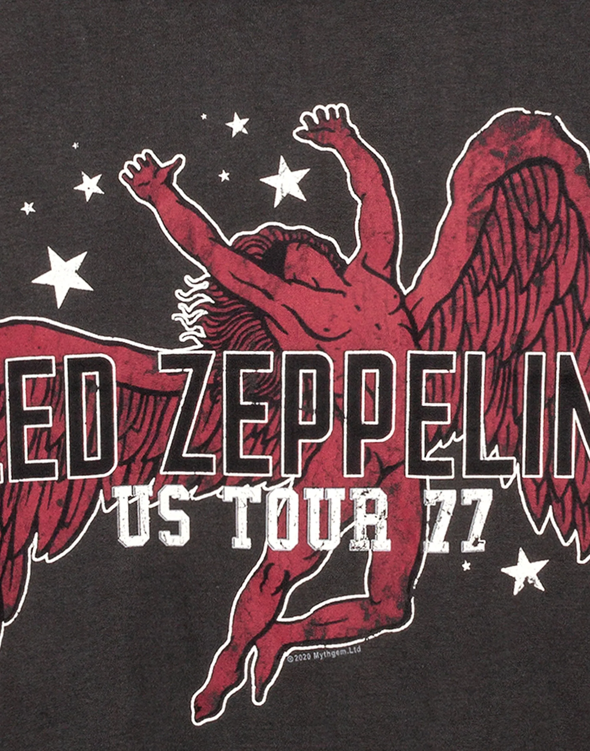 Amplified Led Zeppelin Icarus Tour 77 Women's Cropped T-Shirt