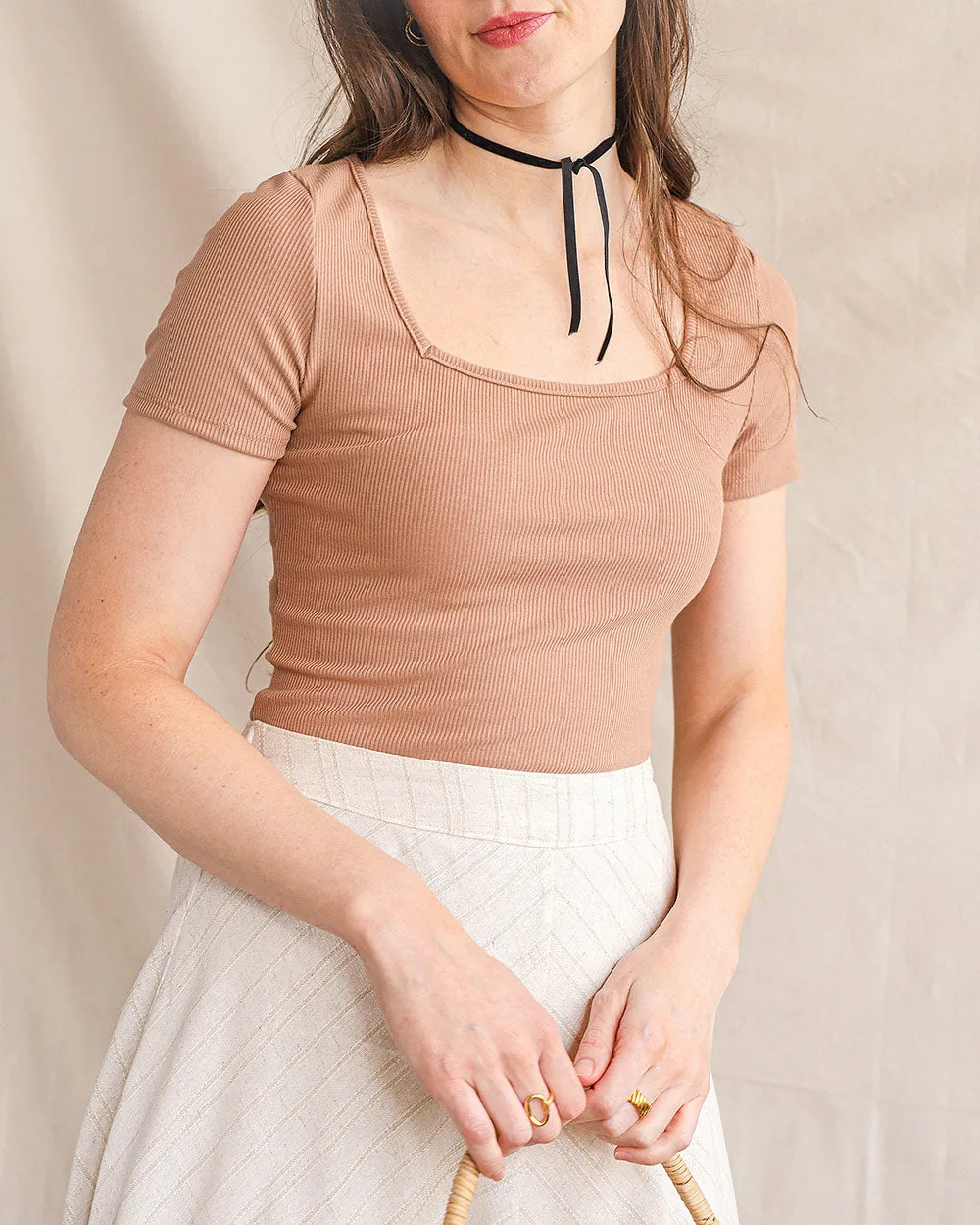 Aurorette Knit Top - Clay