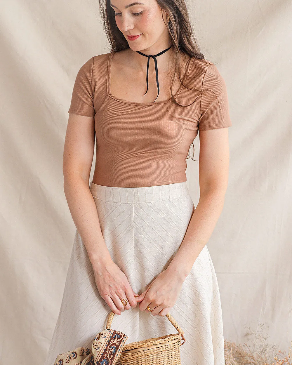 Aurorette Knit Top - Clay