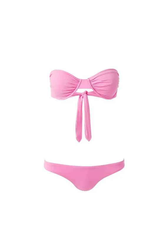 Barbados Bandeau Bikini Pink