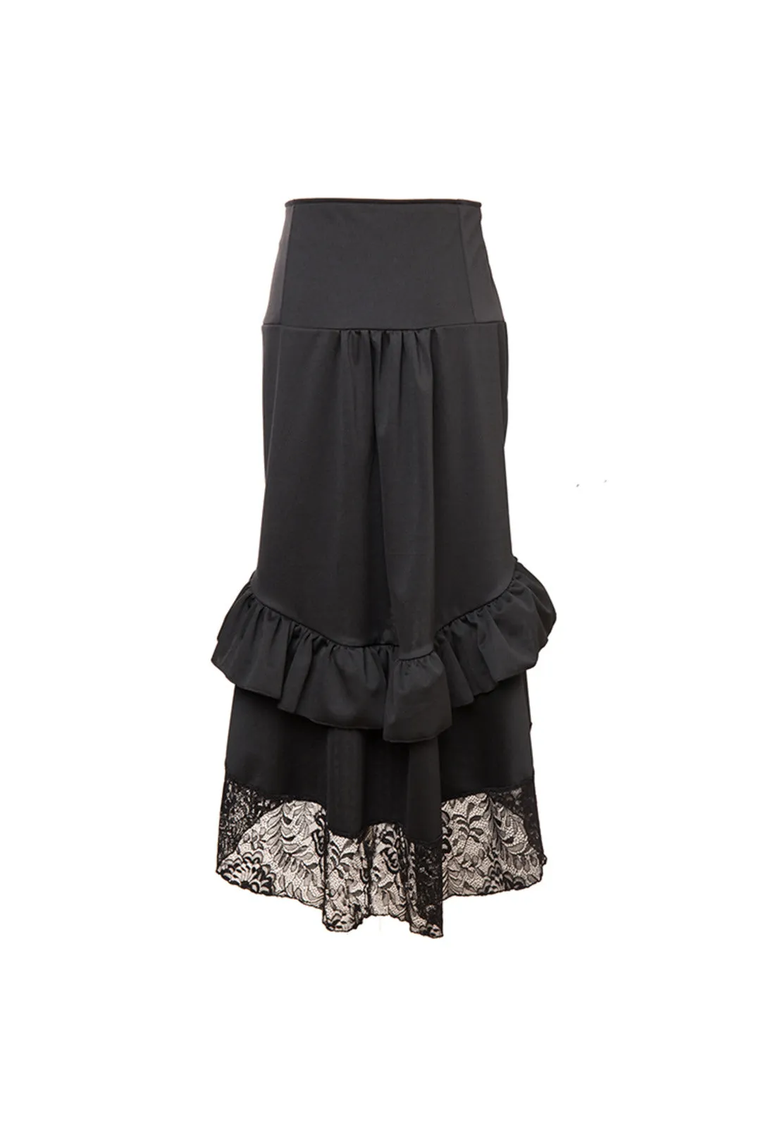 Black Lace Steampunk Skirt