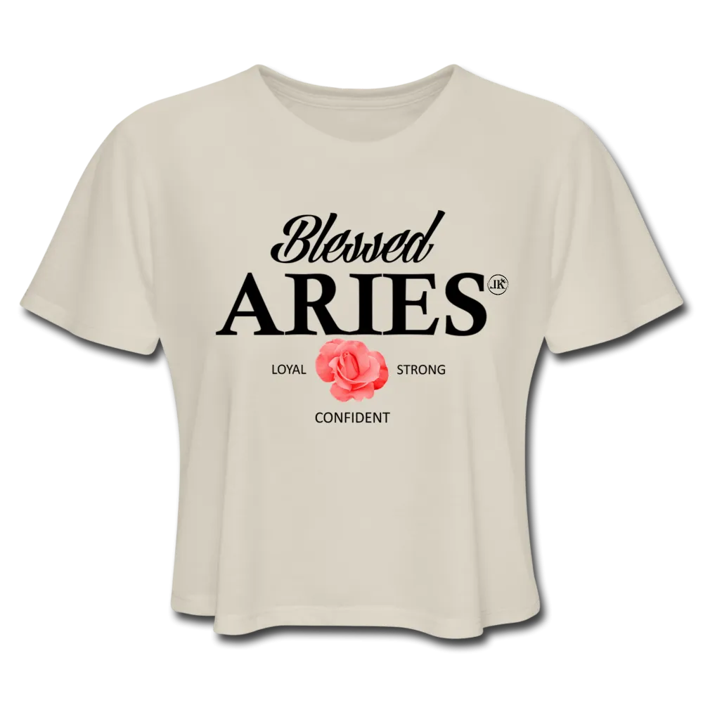 Blessed Aries Women's Cropped T-Shirt