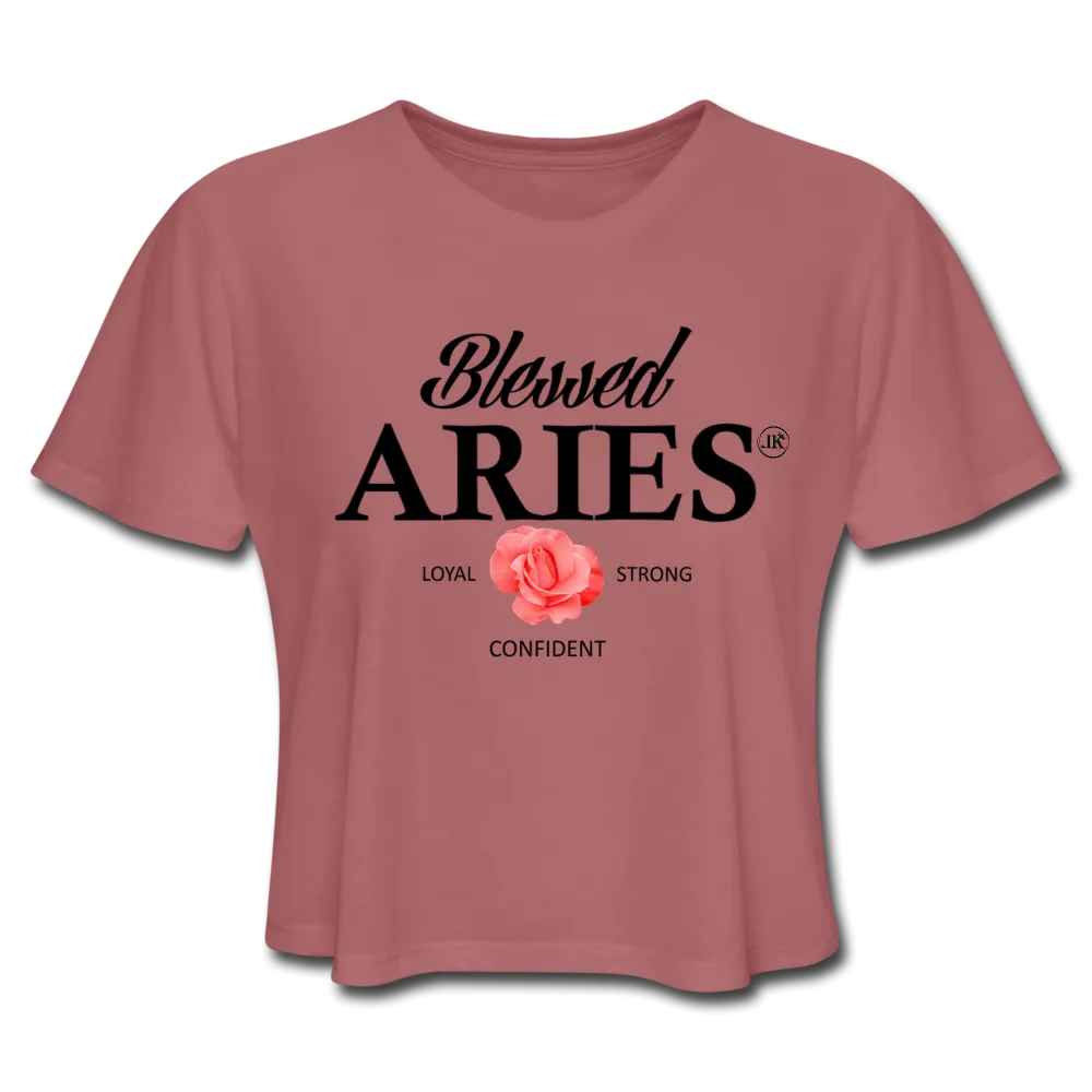 Blessed Aries Women's Cropped T-Shirt