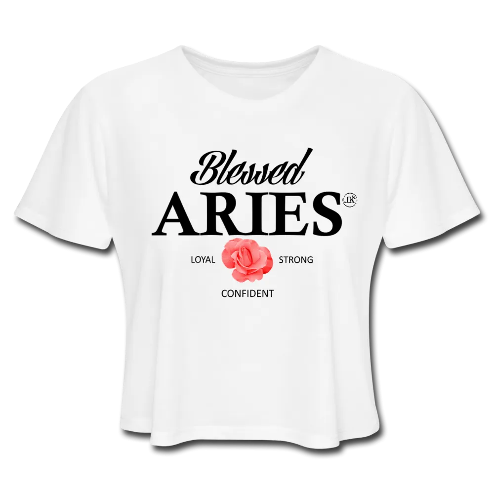 Blessed Aries Women's Cropped T-Shirt