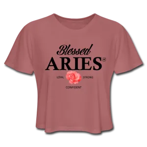 Blessed Aries Women's Cropped T-Shirt