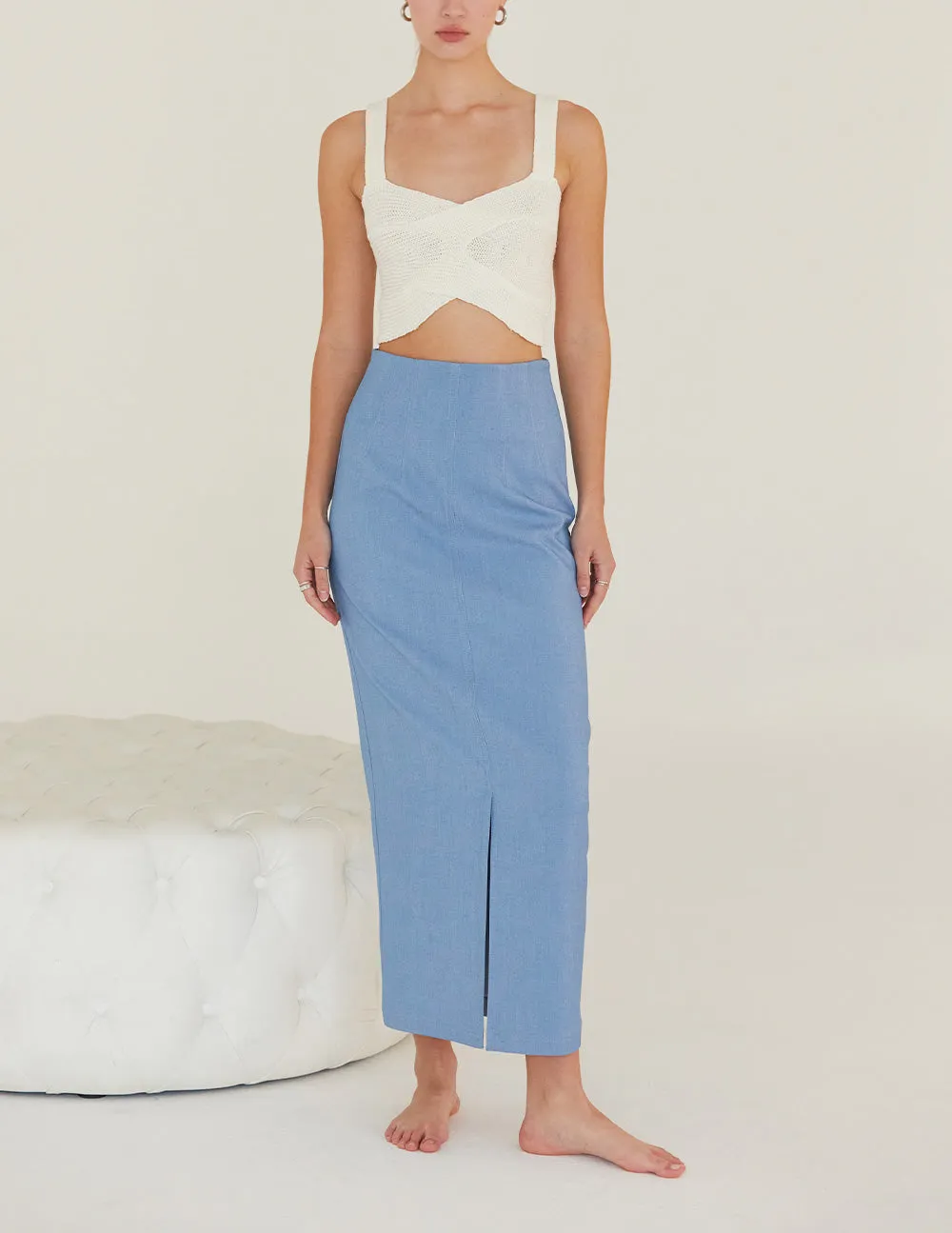 Blue Maxi Skirt