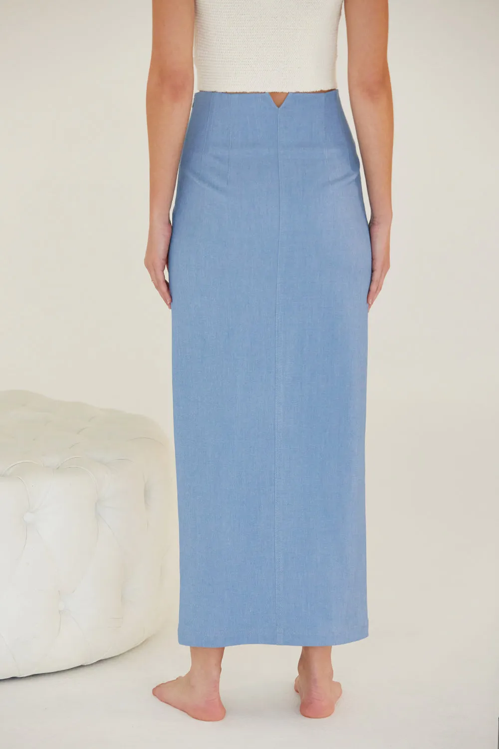 Blue Maxi Skirt