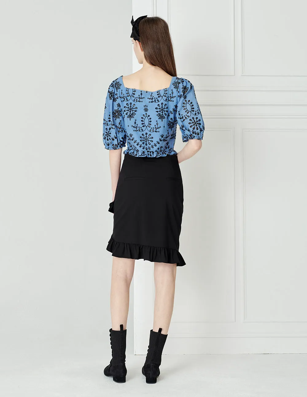 BORA AKSU Ruffled Hip Cover Skirt