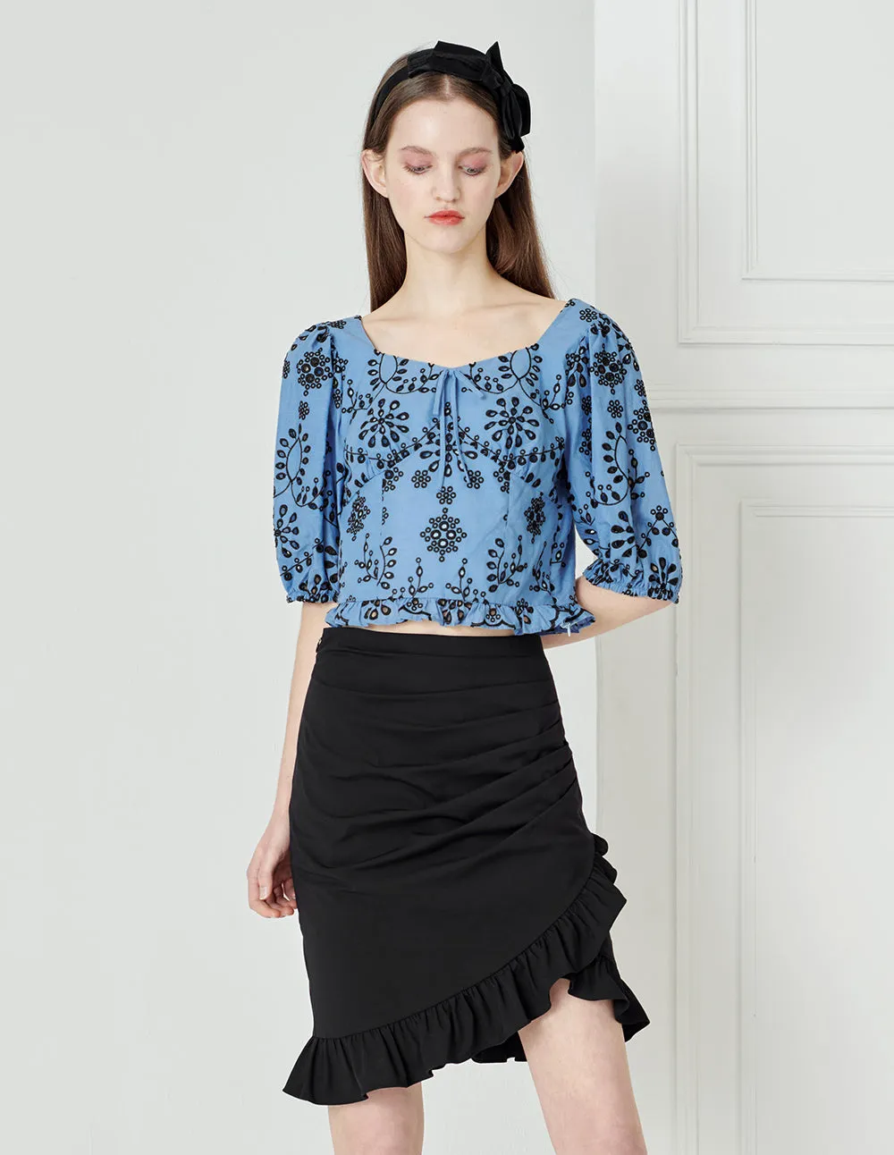 BORA AKSU Ruffled Hip Cover Skirt