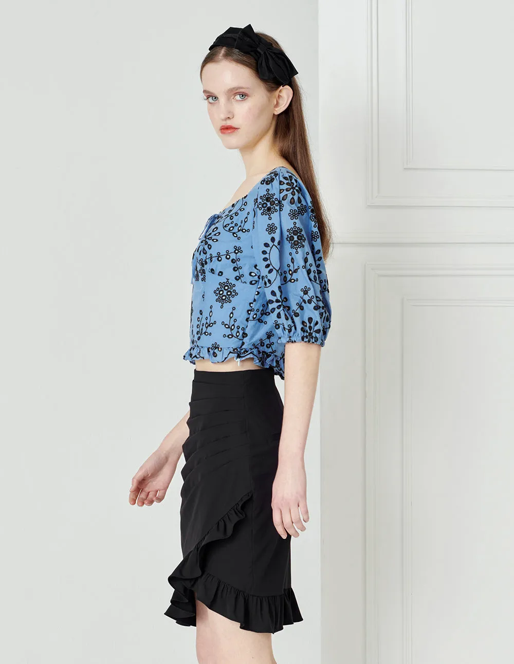 BORA AKSU Ruffled Hip Cover Skirt