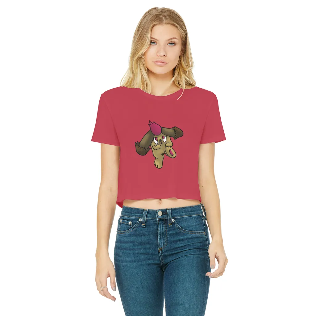 Bunyun Classic Women's Cropped Raw Edge T-Shirt