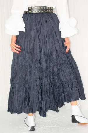 Calia Crinkle Skirt in Fresh Navy