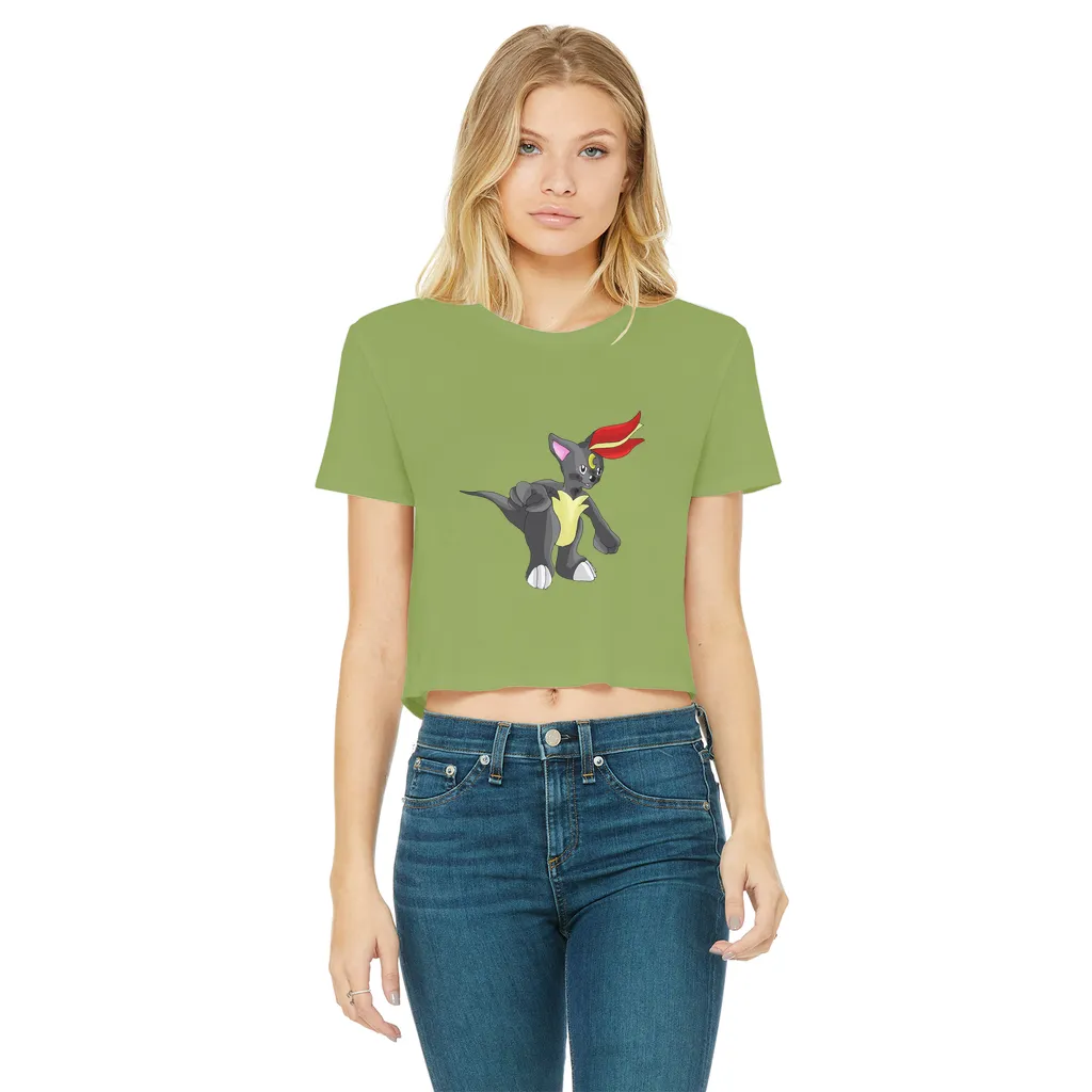 Carcoot Classic Women's Cropped Raw Edge T-Shirt