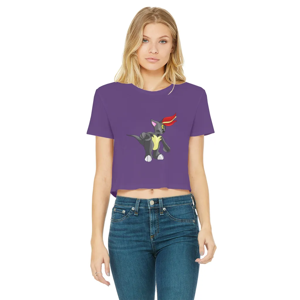 Carcoot Classic Women's Cropped Raw Edge T-Shirt