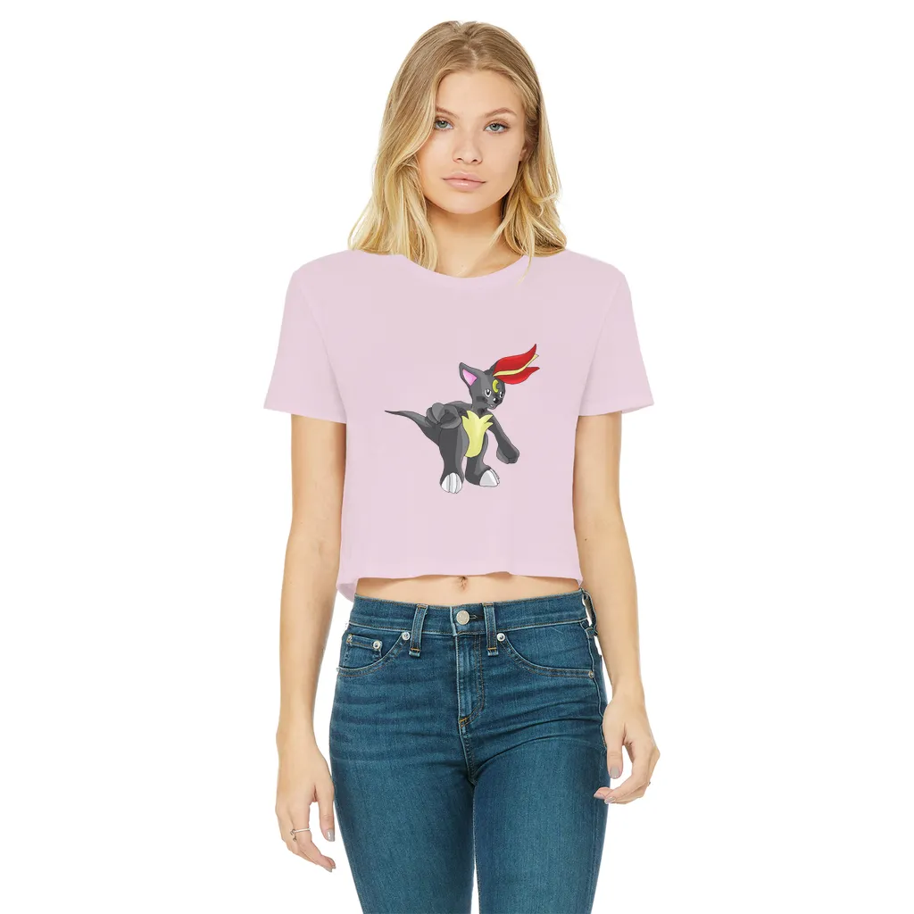 Carcoot Classic Women's Cropped Raw Edge T-Shirt