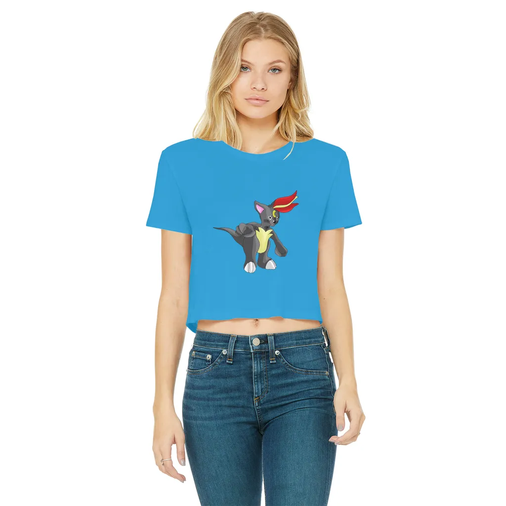 Carcoot Classic Women's Cropped Raw Edge T-Shirt