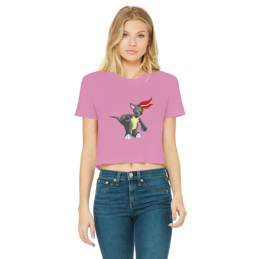 Carcoot Classic Women's Cropped Raw Edge T-Shirt