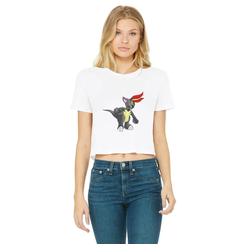 Carcoot Classic Women's Cropped Raw Edge T-Shirt