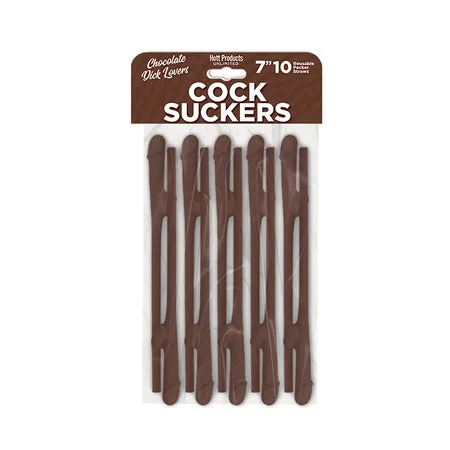 Cock Suckers Pecker Straws - Chocolate Lovers Pack of 10