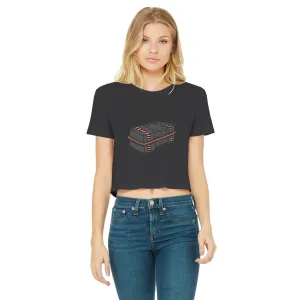 Crate Classic Women's Cropped Raw Edge T-Shirt