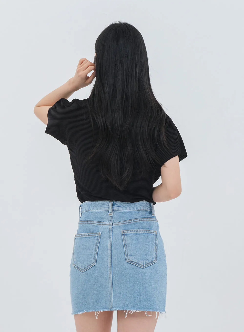 Denim Mini Skirt OM17