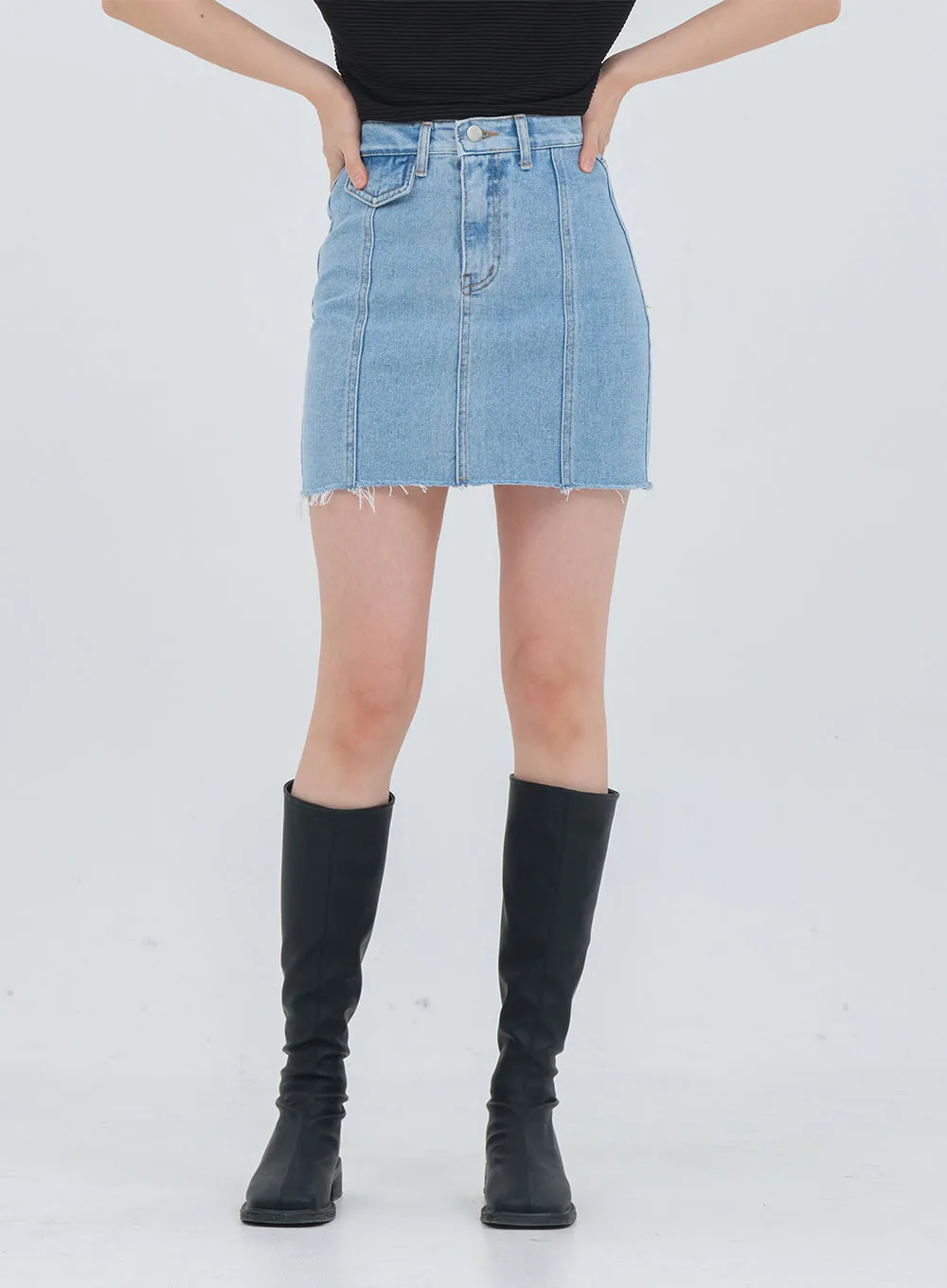 Denim Mini Skirt OM17