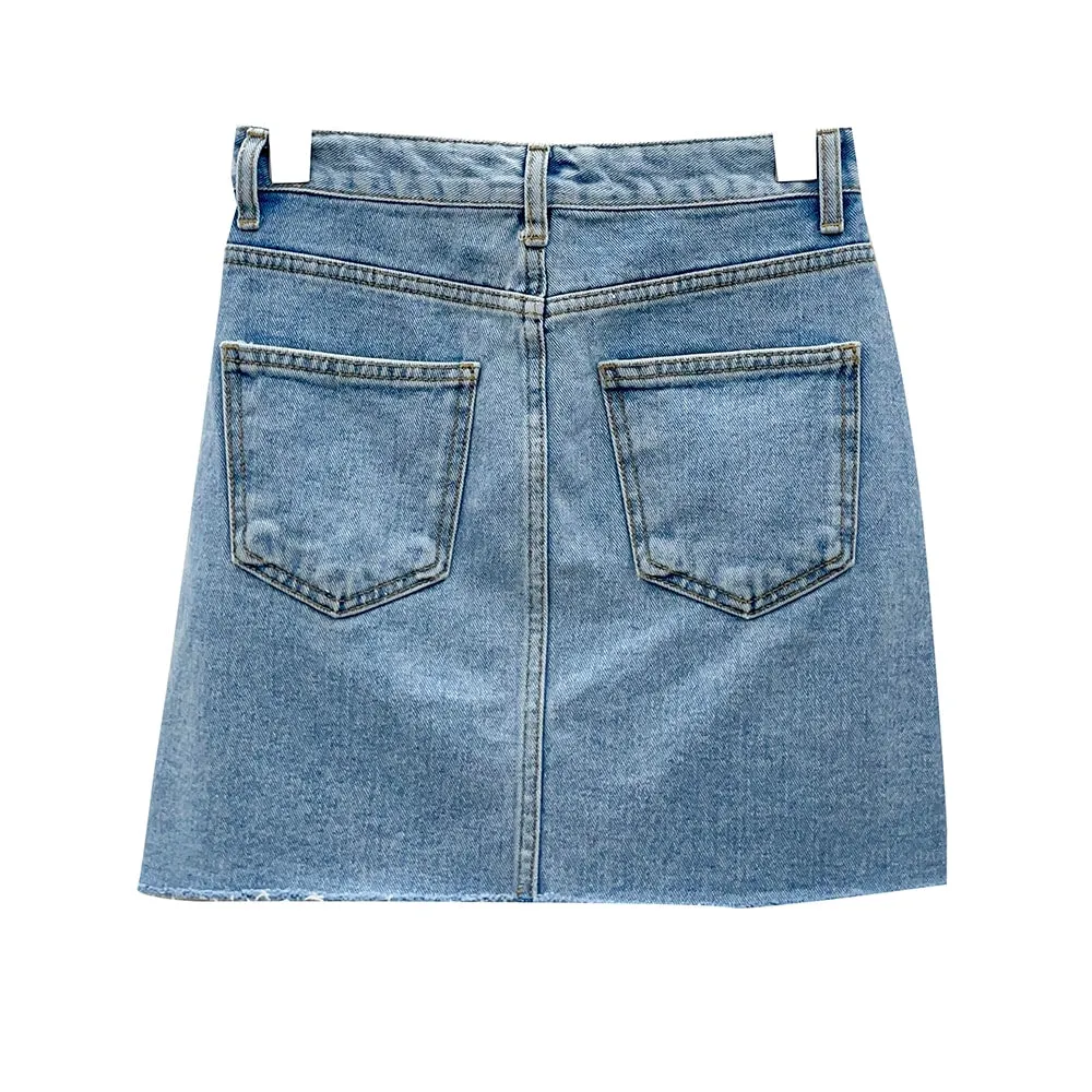 Denim Mini Skirt OM17