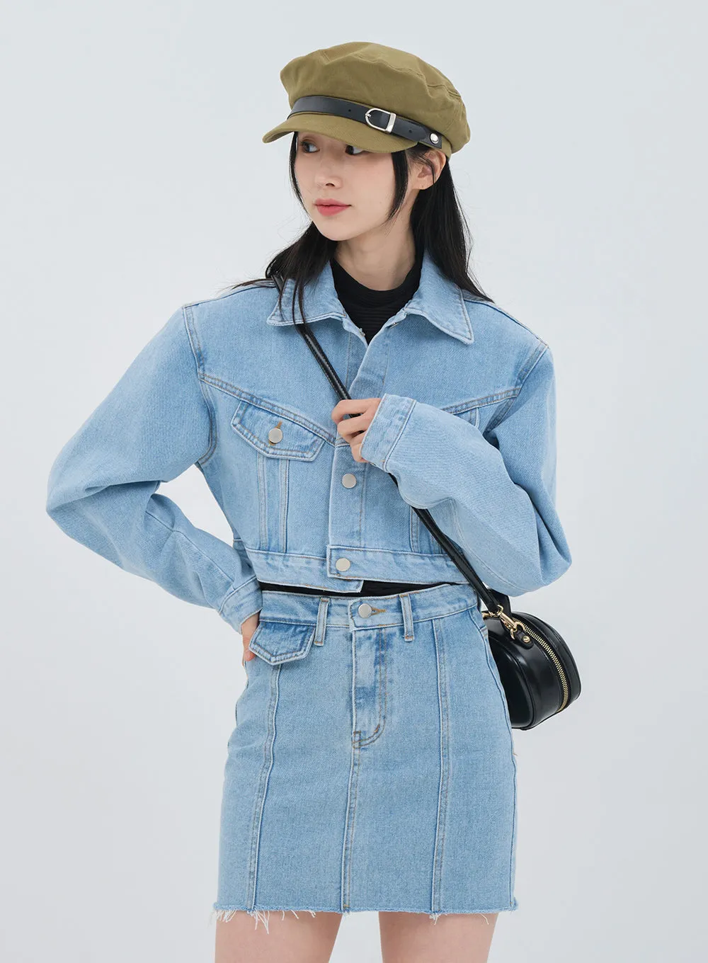 Denim Mini Skirt OM17