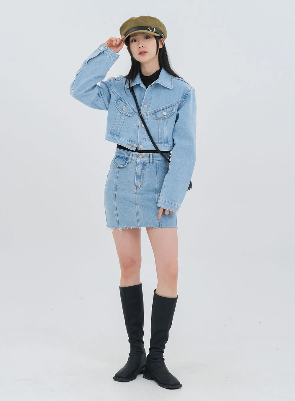 Denim Mini Skirt OM17