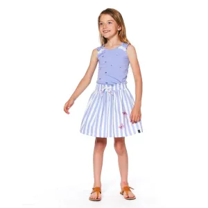 DPD Tank & Skirt Set Striped & Butterfly