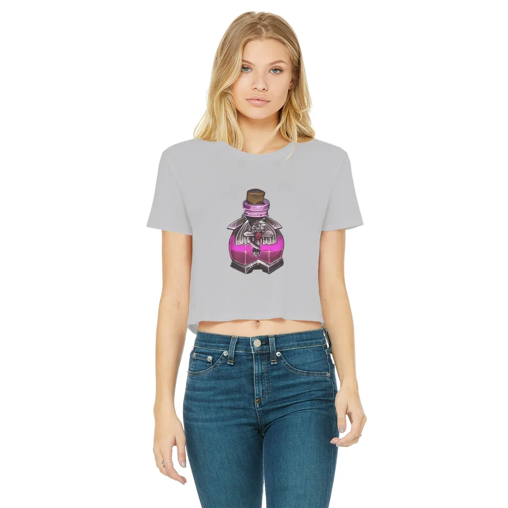 Dragon Potion Classic Women's Cropped Raw Edge T-Shirt