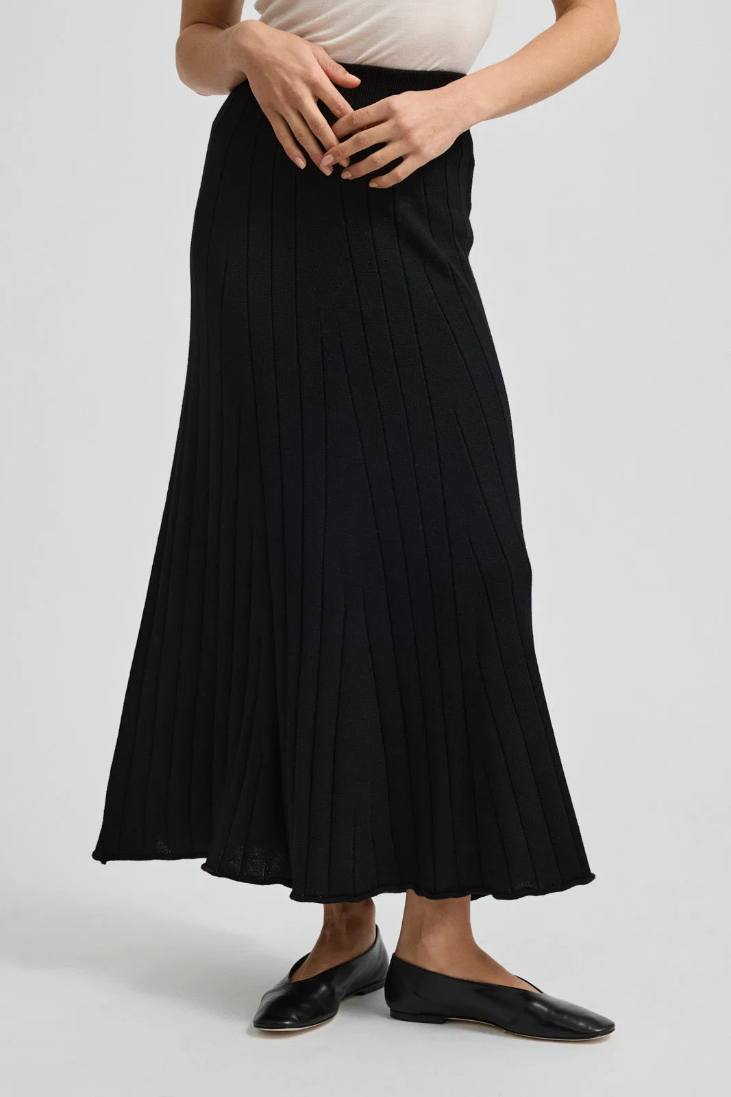 FINE RIB SKIRT