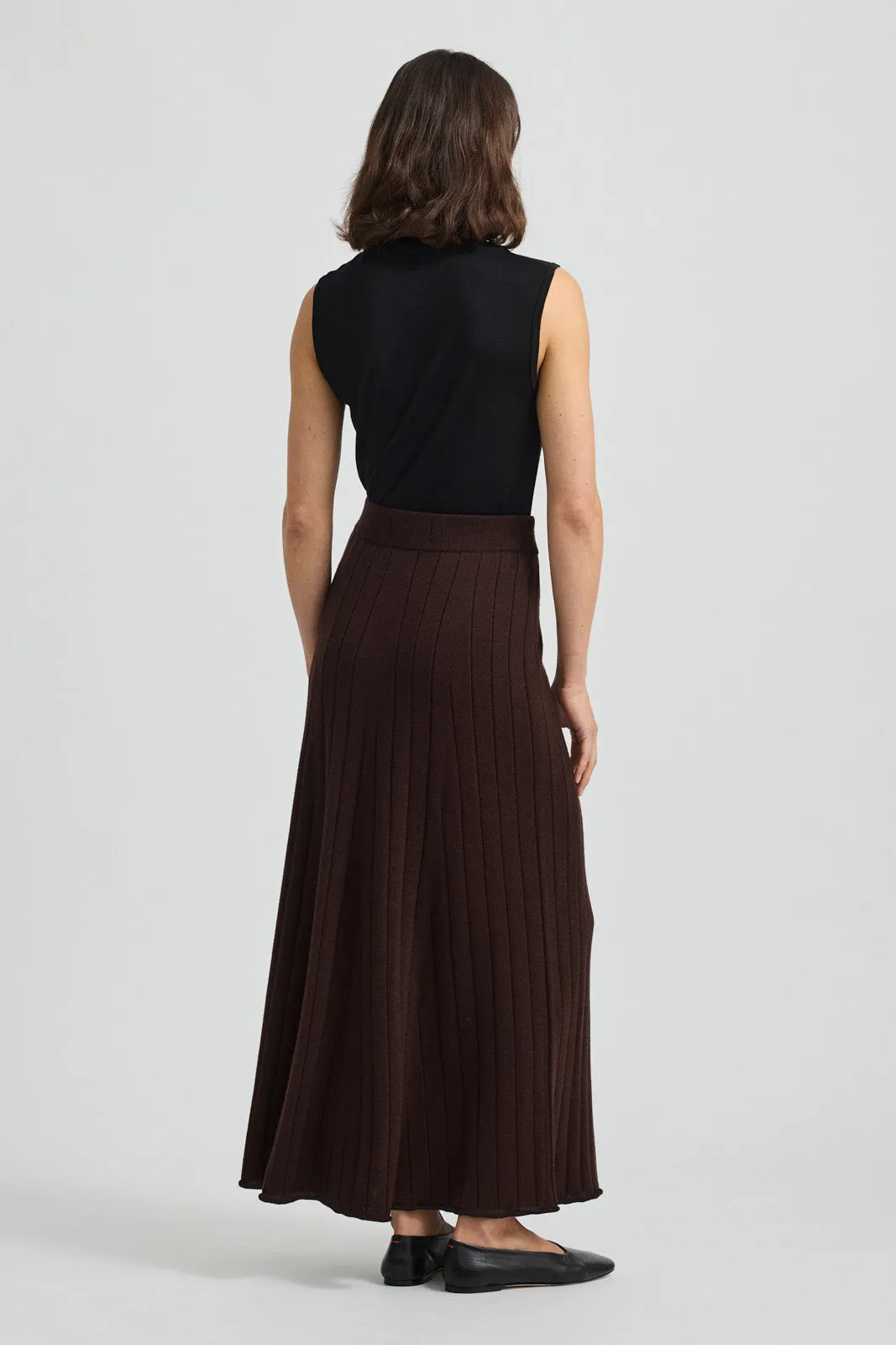 FINE RIB SKIRT