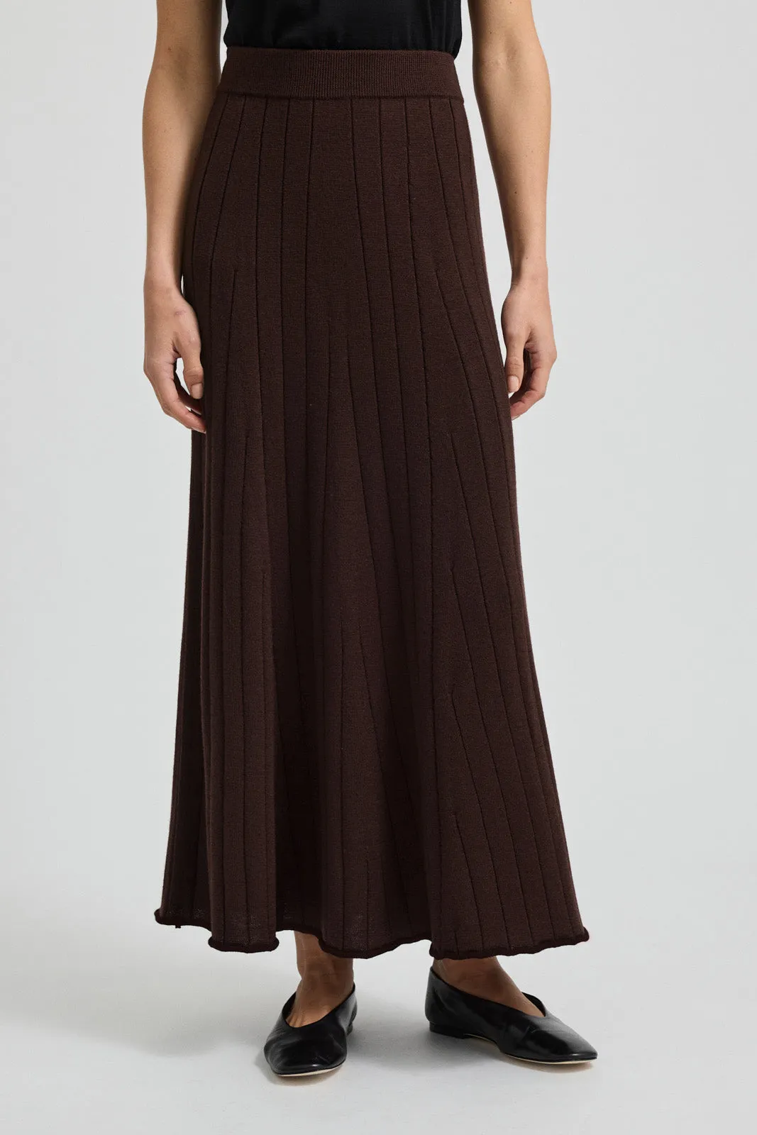 FINE RIB SKIRT