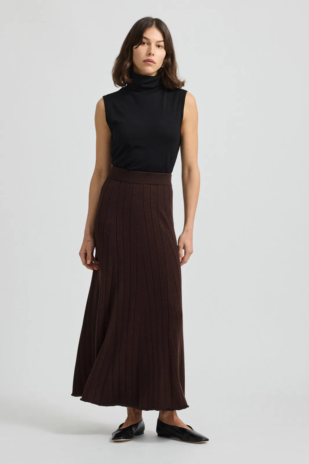 FINE RIB SKIRT