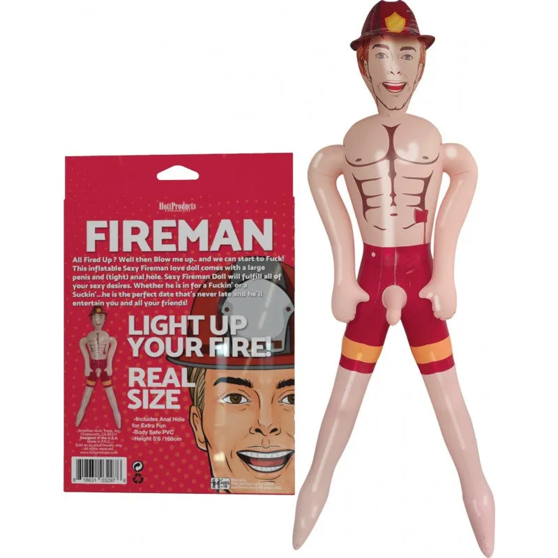 Fireman Inflatable Party Doll