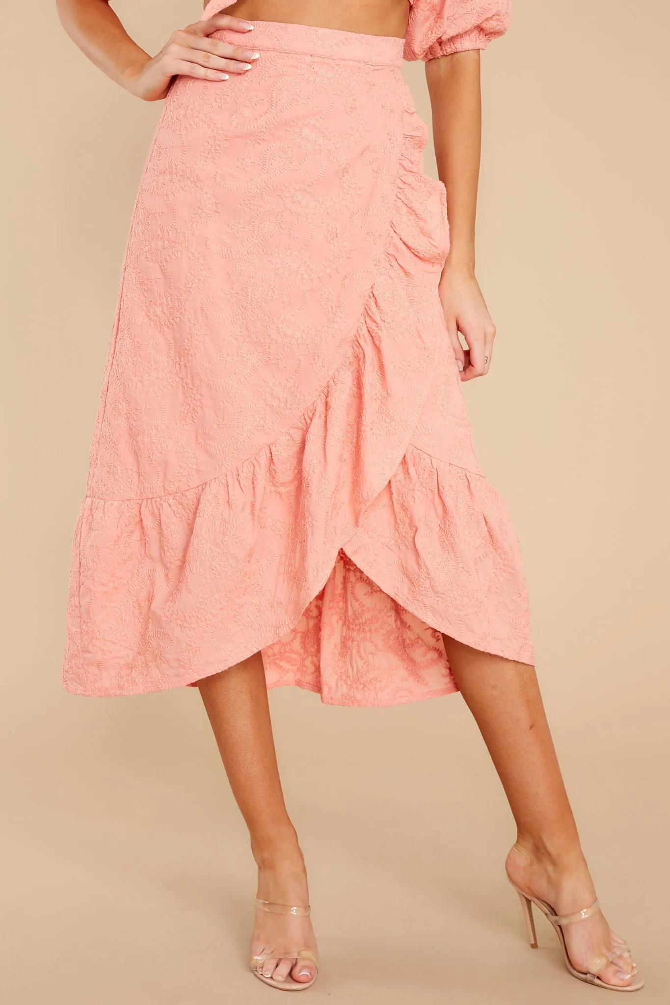 Geneva Rose Midi Skirt