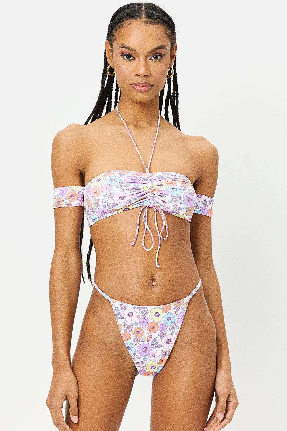 Jagger Bandeau Bikini Top - Mariposa