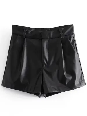 Karine Front Zipper Mini Skirt