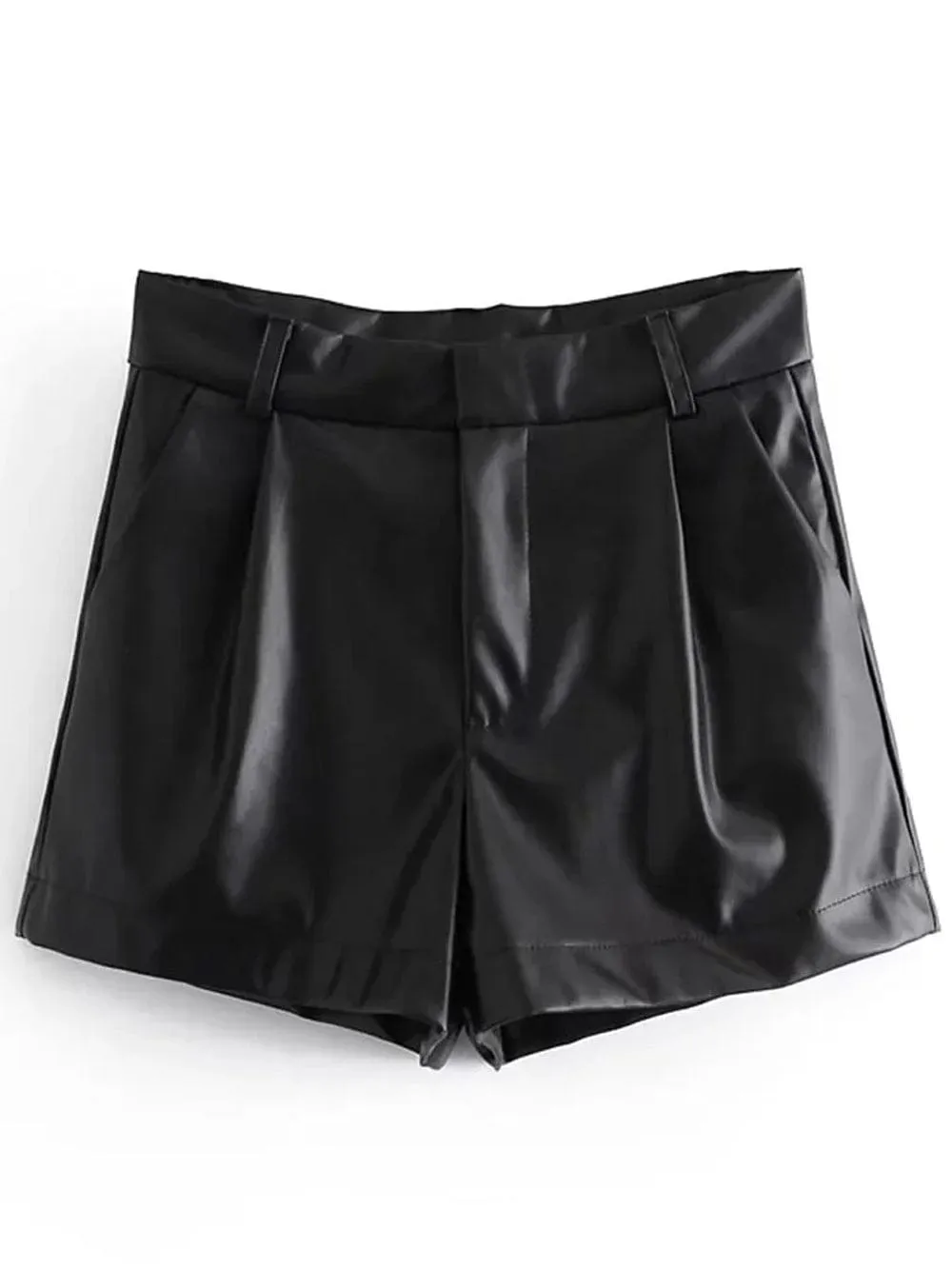 Karine Front Zipper Mini Skirt