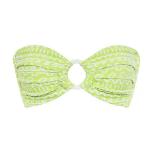 Lime Icing Tori Ties Bandeau Bikini Top