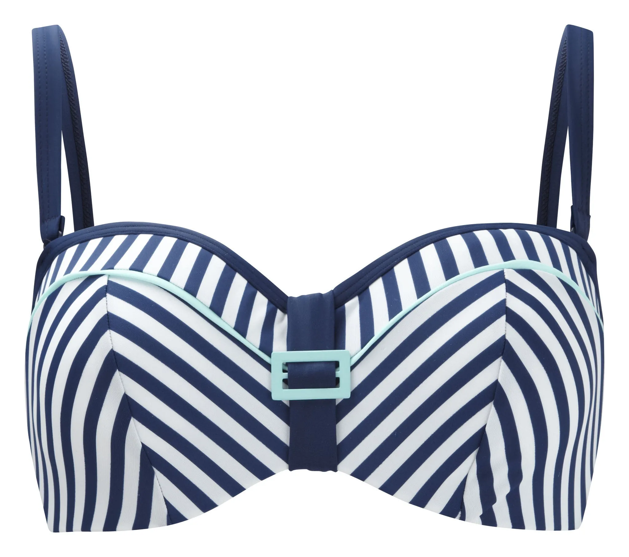 Lucille Nautical Stripe Bandeau Bikini Top - Cleo Swim