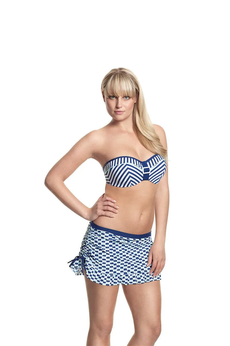 Lucille Nautical Stripe Bandeau Bikini Top - Cleo Swim