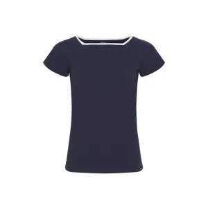 Melanie Solid Short Sleeve Tee - SR Navy