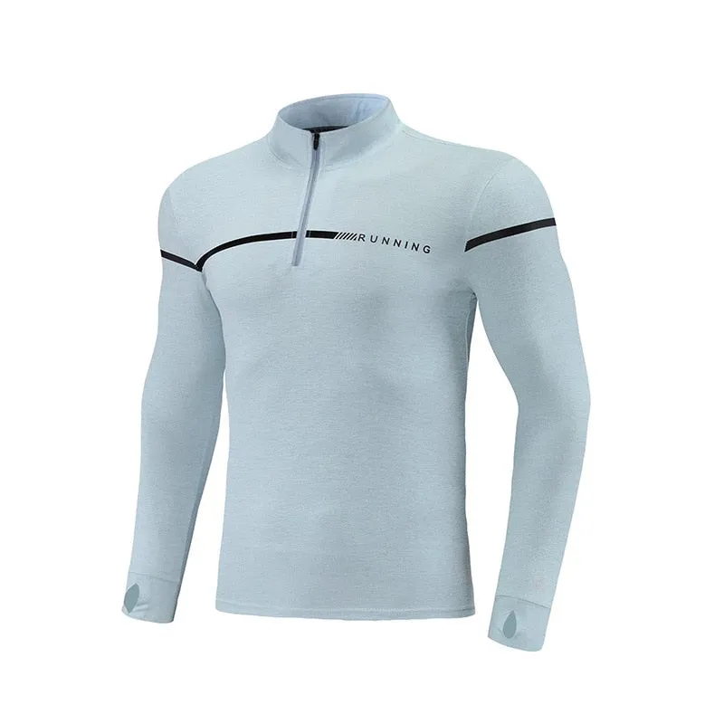 Men Long Sleeve Compression Tshirt Male Fitness Sport Uniform GYM Running Sweatshirt Tops Bodybuilding Tee Homme Outdoor Clothes