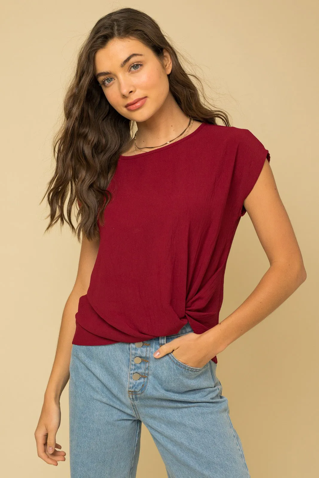 Neasa Twist Hem Top- 15 Colors!