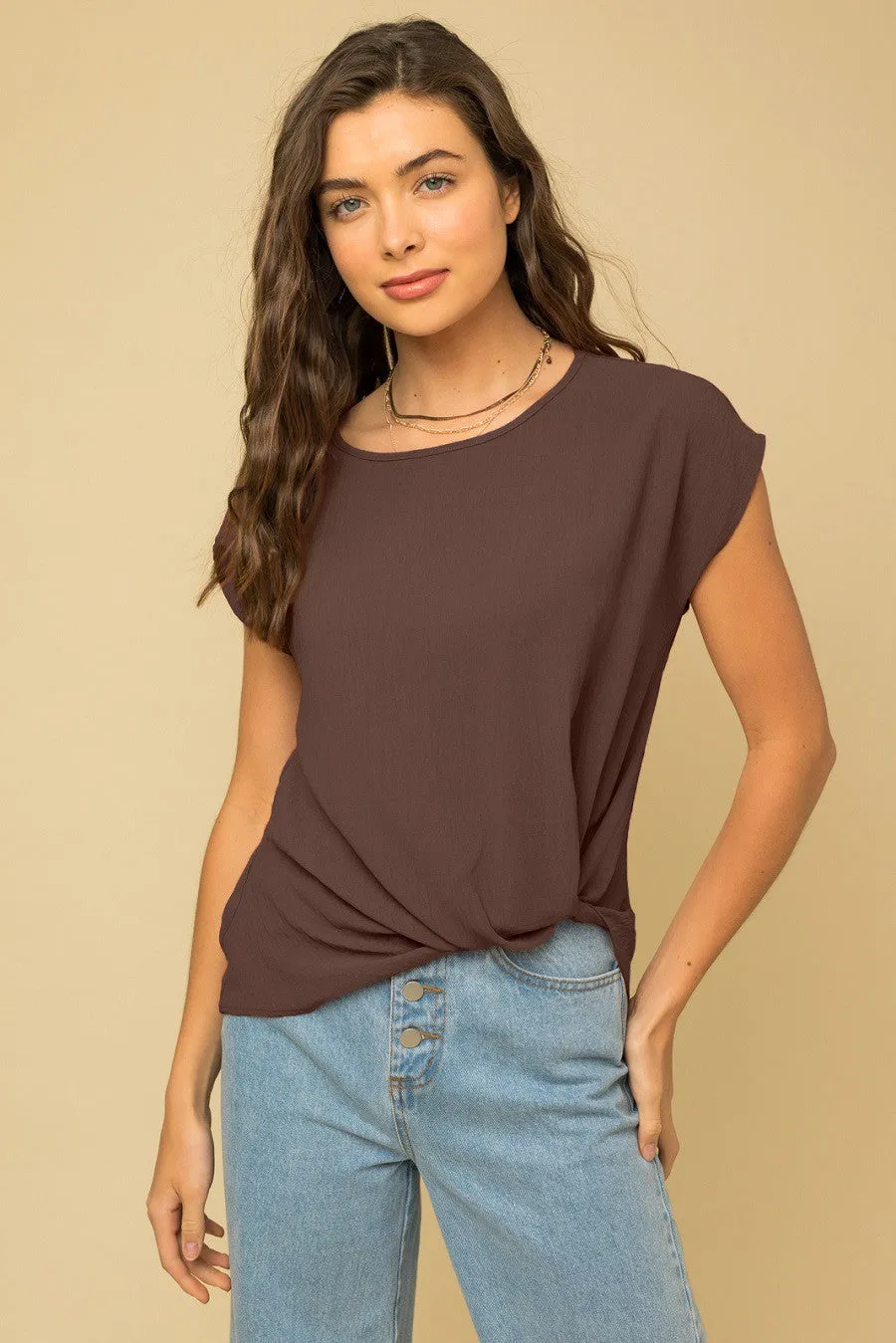 Neasa Twist Hem Top- 15 Colors!