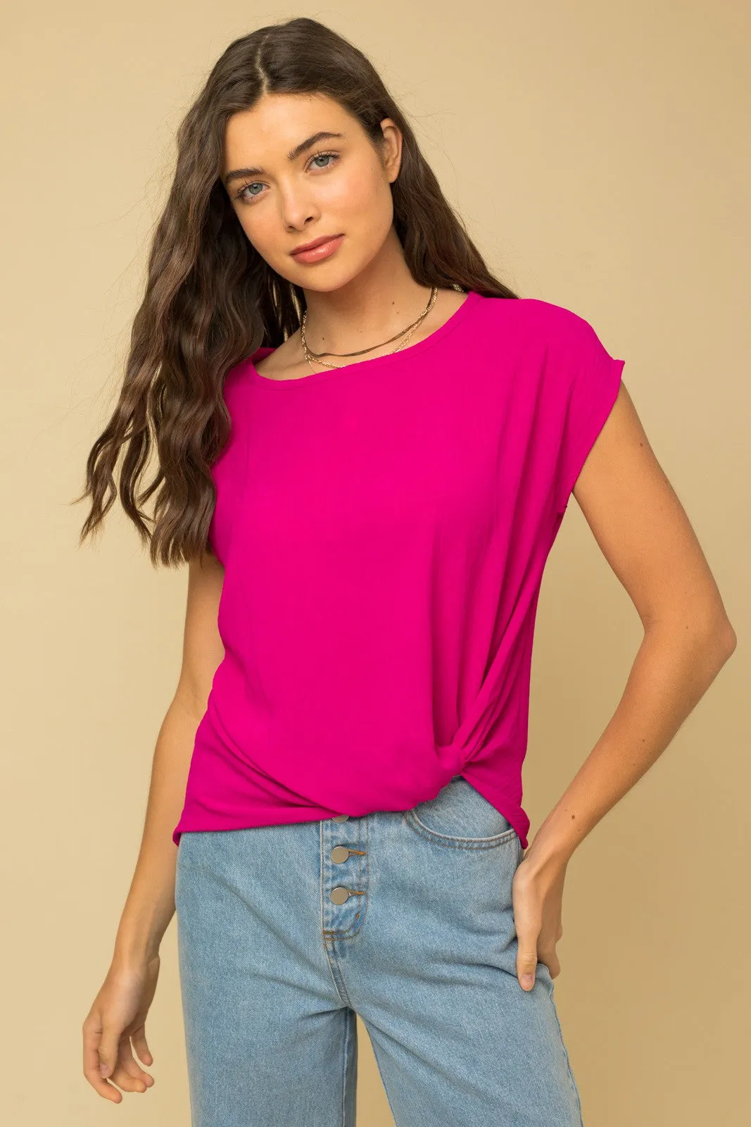 Neasa Twist Hem Top- 15 Colors!