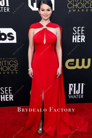 Selena Gomez Red 2022 Critics Choice Awards Dress